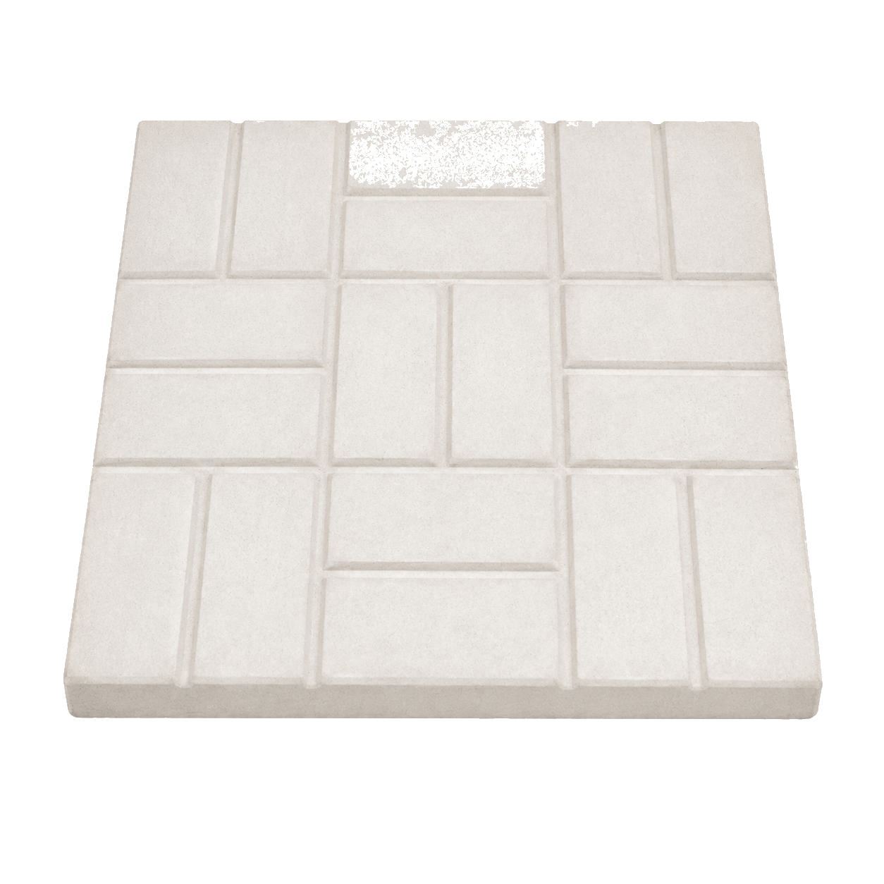 Brick grid tile in original cream