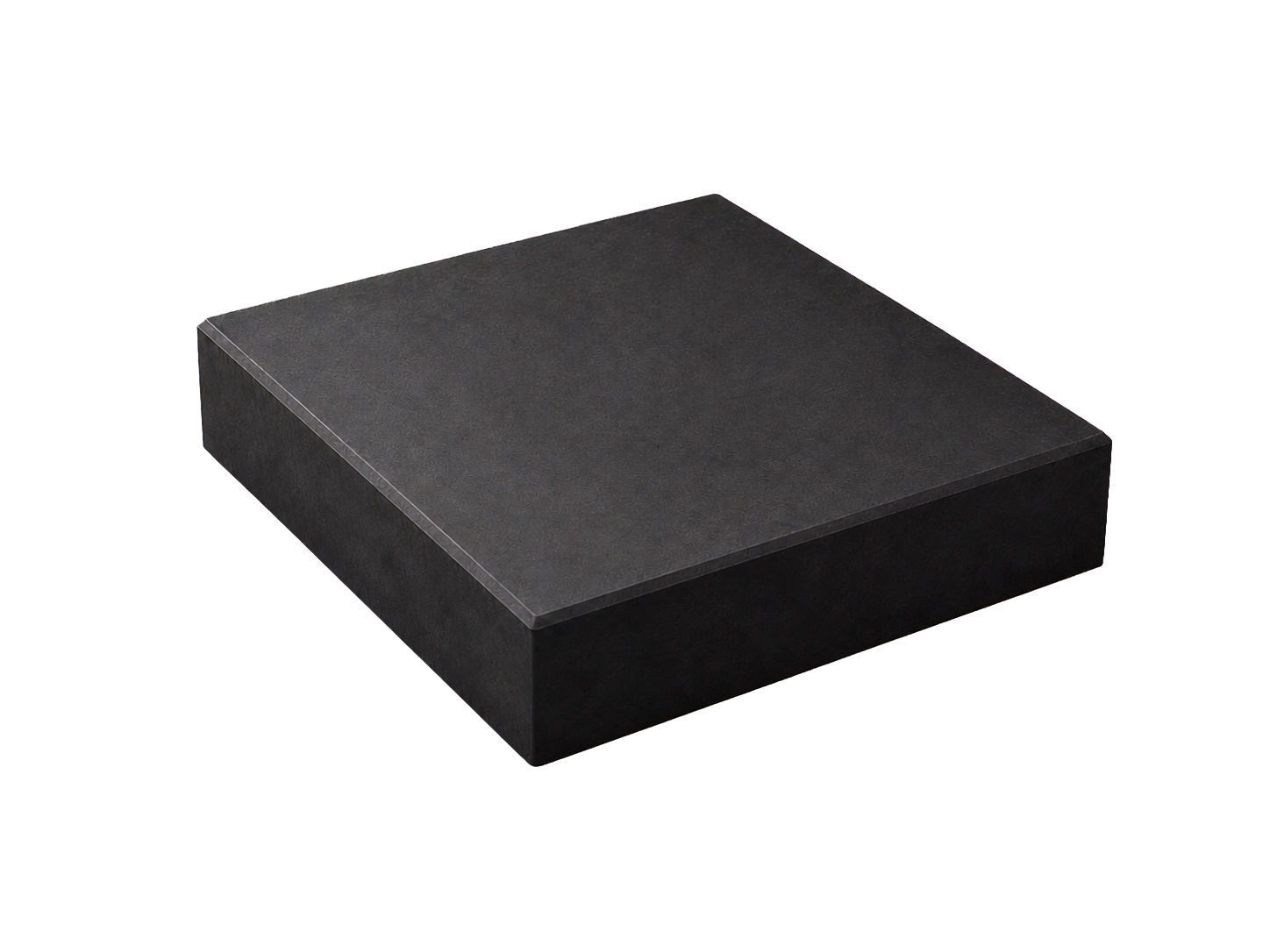 Smooth square paver in deep charcoal